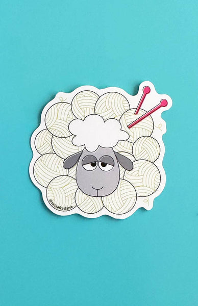 Yarn Ball Sheep Sticker