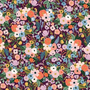 Petite Garden Party in Burgundy Rayon -- Garden Party by Rifle Paper Co. for Cotton + Steel Fabrics