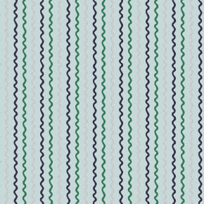 Rifle Paper Co. Basics - Ribbon Stripe - Mint Metallic Fabric by Rifle Paper Co. for C + Steel