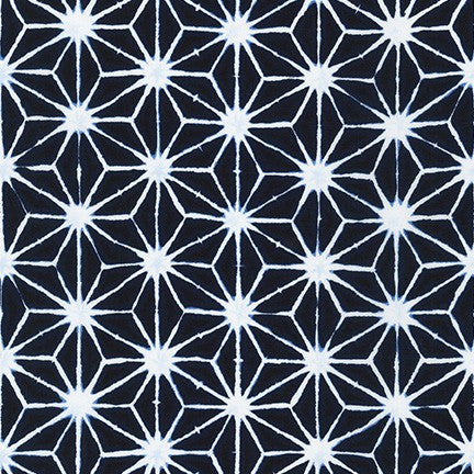 Navy Star -- Shibori Blues by Sevenberry --- Robert Kaufman Fabric