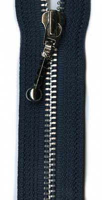 Aluminum 7" Zipper --  Navy