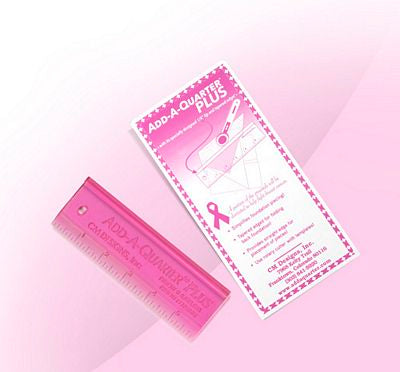 Pink Add-A-Quarter 6in Ruler