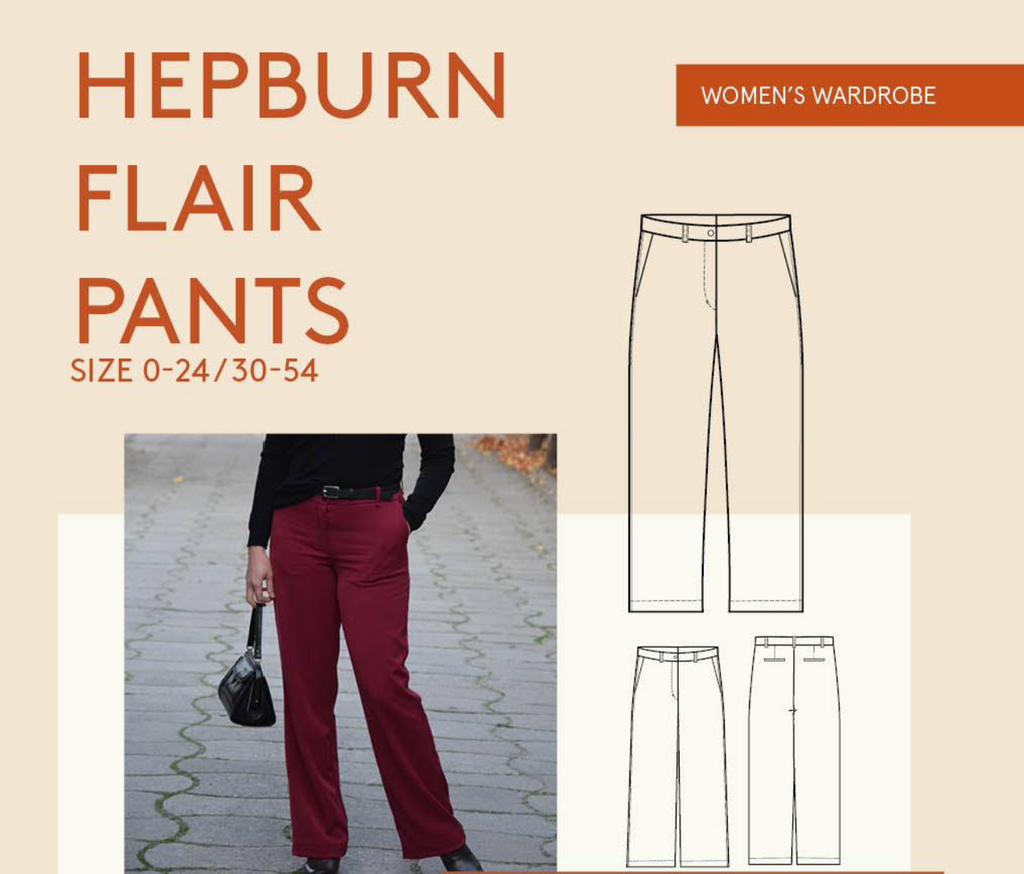 Flared Pants Sewing Pattern Beginner Level, Size XS 4XL, Digital Sewing  Pattern - Etsy