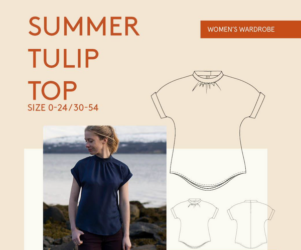 Summer Tulip Top Pattern -- Wardrobe by Me