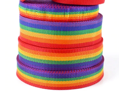 Polyester Rainbow Webbing Tape 38mm