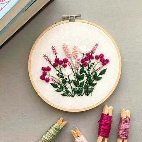 Beginner Hand Embroidery Kit - Berry Daydream - And Other