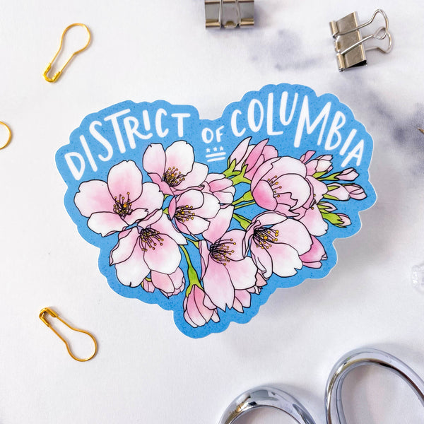 DC Cherry Blossoms - Vinyl Sticker