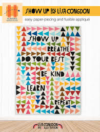 SHOW UP BREATHE QUILT PATTERN -- Lisa Congdon